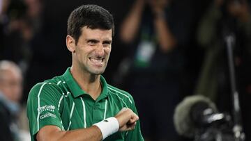 Djokovic celebra el t&iacute;tulo en Melbourne.