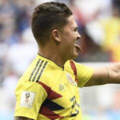 Quintero marca el primer gol de Colombia en Rusia 2018
