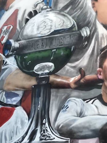 El error del mural de River que se hizo viral ya fue corregido