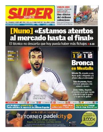 Portadas de la prensa deportiva