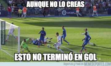 Zidane, Cristiano y Benzema, protagonistas de los memes del Getafe-Real Madrid