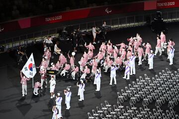 La delegación de Corea del Sur. 