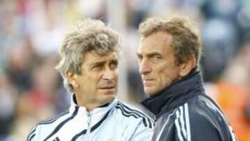 <b>REALISTA. </b> El entrenador del Real Madrid se mostró contento con lo visto en el primer partido de la pretemporada.
