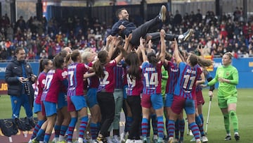 Jonatan Gir&aacute;ldez, entrenador del Bar&ccedil;a.