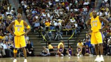 Kobe Bryant y Shaquille O'Neal.