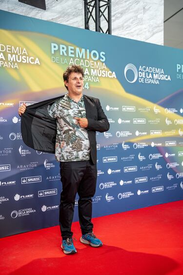 Ángel Carmona en los Premios de la Academia de la Música.