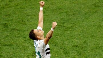 Soccer Football - World Cup - Group F - South Korea vs Mexico - Rostov Arena, Rostov-on-Don, Russia - June 23, 2018 Mexico's Javier Hernandez celebrates victory after the match REUTERS/Darren Staples