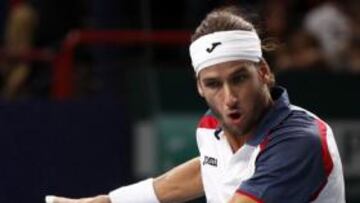 <b>LANZADO. </b>Feliciano López ya se lanza hacia lo más alto.