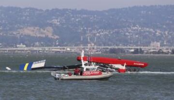 El catamarán en la Bahía de San Francisco.