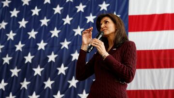 FILE PHOTO: Republican presidential candidate and former U.S. Ambassador to the United Nations Nikki Haley hosts a campaign event at Union Hall at Union Station in Raleigh, North Carolina, U.S. March 2, 2024. REUTERS/Randall Hill/File Photo