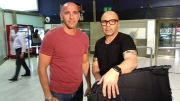 Monchi, con Sampaoli . 