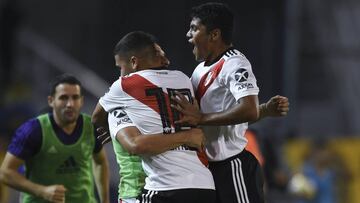 Juan Fernando Quintero anotó un golazo en el empate 1-1 entre Rosario Central y River Plate