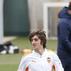 Bordalás mima a Bryan Gil