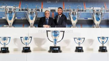 El que por aquellos días era el capitán del conjunto blanco se despidió de todos los madridistas en un acto institucional y estuvo acompañado de su familia y de Florentino Pérez.