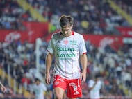 Agustin Palavecino of Necaxa during the 2nd round match between Necaxa and Queretaro as part of the Liga BBVA MX, Torneo Apertura 2025 at Victoria Stadium, on July 18, 2025 in Aguascalientes, Mexico