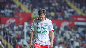 Agustin Palavecino of Necaxa during the 2nd round match between Necaxa and Queretaro as part of the Liga BBVA MX, Torneo Apertura 2025 at Victoria Stadium, on July 18, 2025 in Aguascalientes, Mexico