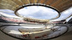 Las obras del Wanda Metropolitano no descansan para que est&eacute; listo en el inicio del curso.