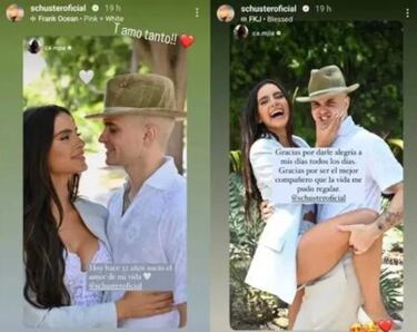 “Gracias por darle alegría a mis días... Eres el mejor compañero que la vida me pudo regalar”