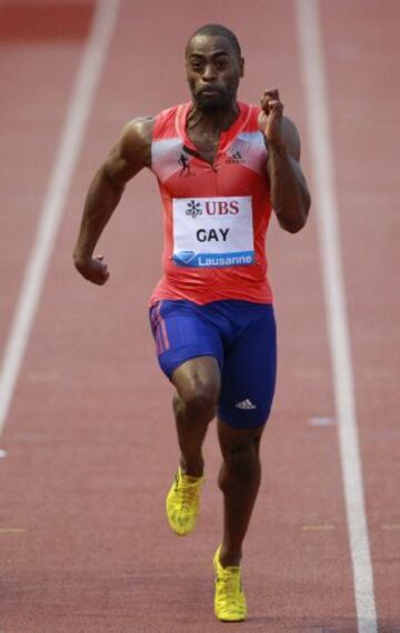 Atleta estadounidense, especialista en carreras de velocidad. El 20 de diciembre de 2009 consiguió su mejor registro en los 100m 9,69s empatado con Yohan Blake. El 14 de julio de 2013, Gay reconoció que había dado positivo por una sustancia prohibida que no quiso revelar. El positivo había sido en un control fuera de competición.