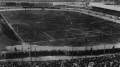 Atlético's old Metropolitano stadium over the years