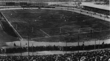 Atlético's old Metropolitano stadium over the years