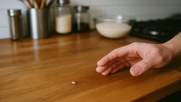 Rice in kitchen scene
