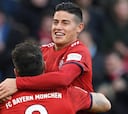 Con pase de James, Bayern vence a Hertha por la Bundesliga