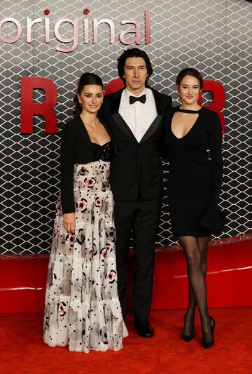 Adam Driver, Shailene Woodley y Penélope Cruz en la alfombra roja.