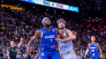 Francia - España, en directo: amistoso preparación EuroBasket 2025 hoy en vivo