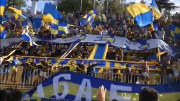 Así fue el banderazo de Everton en la previa al clásico porteño