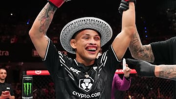 Rolando Rodríguez, 'Lazy Boy', tras una de sus peleas.