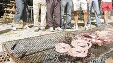 <b>SIVIERO HIZO LA PARRILLADA. </b>El argentino Siviero se convirtió ayer en el cocinero del Albacete al preparar un asado argentino. La barbacoa se compuso de carne, chorizos criollos y morcillas, además de tortilla de patatas, ensaladas, etc... Todo corrió a cargo de Rubén González y Lawal, que tuvieron que pagar el almuerzo debido a sendas multas.