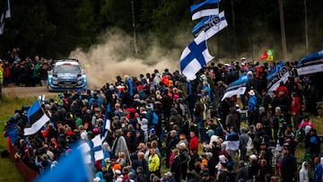Gus Greensmith (GB) Elliott Edmondson (GB) of team M-Sport Ford WRT is seen racing on day 3 during the World Rally Championship Finland in Jyvaskula, Finland on August 3, 2019 // Jaanus Ree/Red Bull Content Pool // SI201908030834 // Usage for editorial use only //