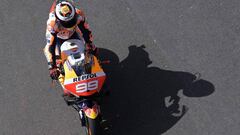 Jorge Lorenzo con la Honda en Argentina.