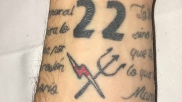 Tatuaje de Sa&uacute;l &Ntilde;&iacute;guez