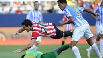Kameni, en el encuentro de este sábado ante el Athletic.