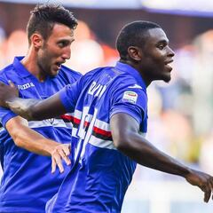 Sampdoria se da un festín con Duván Zapata como figura