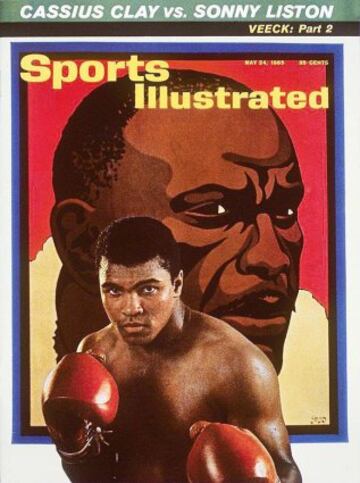 El 25-05-1965, Ali vuelve a derrotar a Liston. Con el famoso Golpe de ancla, hizo KO en el 1º. Es la inmortal foto de Neil Leifer: “¡Pelea, desgraciado!”.