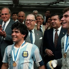 La emotiva despedida Maradona al 'Tata' Brown