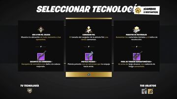 Es una partida de Juegos de Espía; podemos elegir Tecnologías