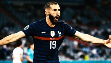 Tiran con dardo contra Benzema: el gafe que le persigue en la Eurocopa