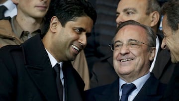 Al Khelaifi, Florentino y Sarkozy.