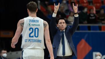 Xavi Pascual, en un partido del Zenit.