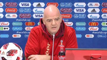 La frase de Infantino sobre la ausencia de la Roja en Rusia