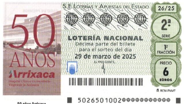 Lotería Nacional: comprobar los resultados del sorteo de hoy, sábado 29 de marzo