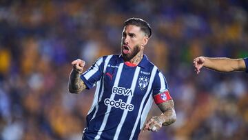 during the 15th round match between Tigres UANL and Monterrey as part of the Liga BBVA MX, Torneo Clausura 2025 at Universitario Stadium, on April 12, 2025 in Monterrey, Nuevo Leon, Mexico.