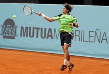 David Ferrer en su partido contra el jugador alemán Tommy Haas.