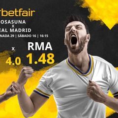 CA Osasuna vs. Real Madrid CF: horario, TV, estadísticas, clasificación y pronósticos