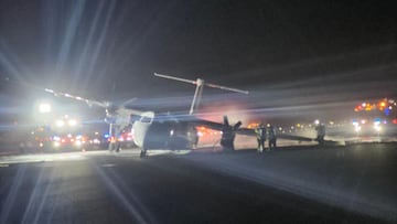 Las terribles imágenes del incendio en el avión de Air Canada en pleno aterrizaje