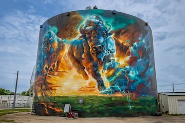 La obra forma parte del programa de arte pblico 'A Mural Movement'. Creado en mayo de 2024 este mural est situado en el nmero 410 de Grant Ave, en la ciudad de Clay Center, Kansas, EE.UU.